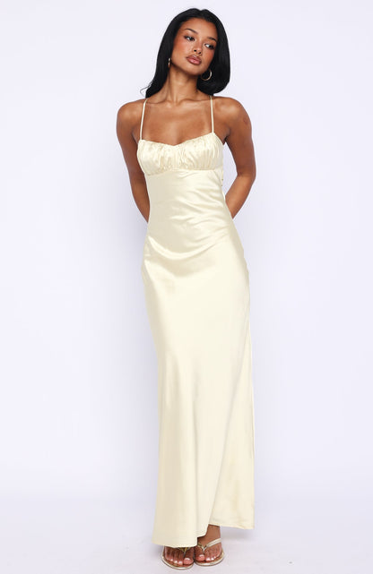 Change Locations Maxi Dress Lemon
