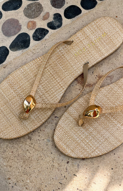 Colt Thong Sandals Natural