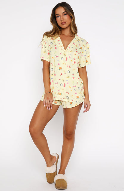 Dreamscape Printed Pyjama Set Fruit Salad