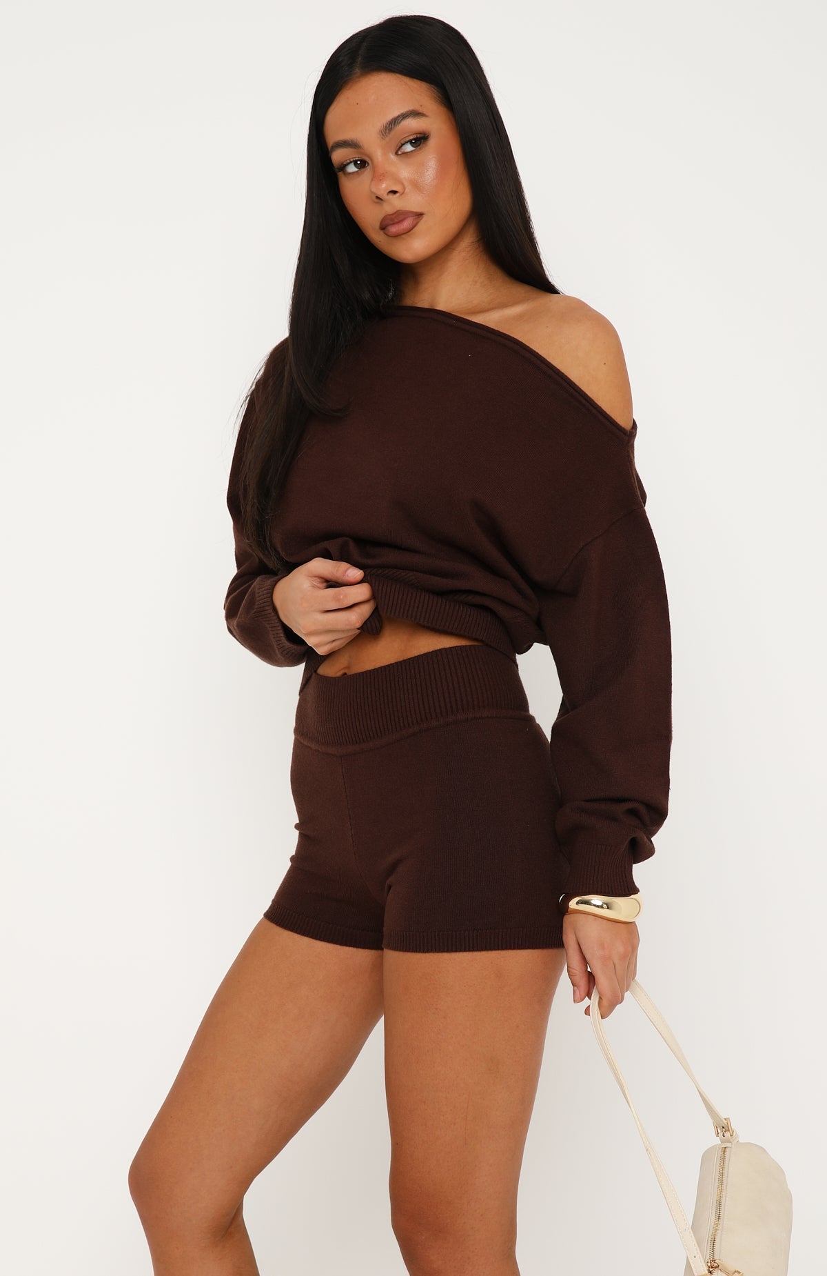 Everything To Everybody Booty Shorts Dark Chocolate